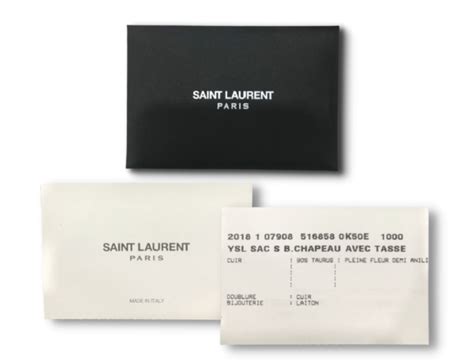 ysl bag authenticity card|YSL authenticity card.